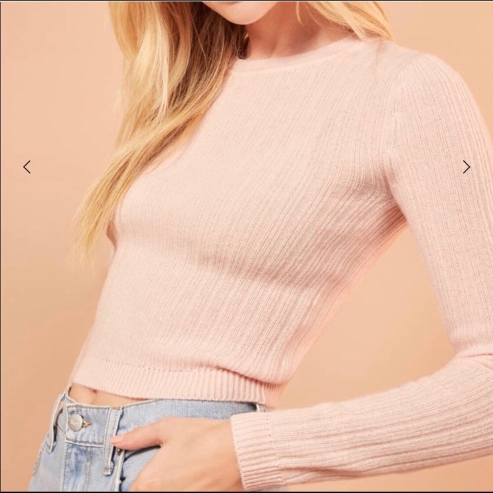 Reformation Cashmere Knit Sweater